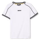 Camiseta con bandas de colores DKNY 
                    UNISEXO