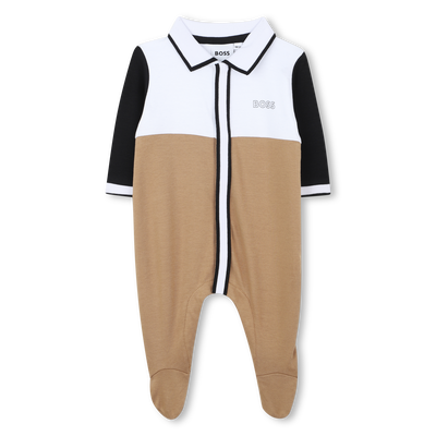 Pijama tricolor cuello de polo BOSS NI&Ntilde;O