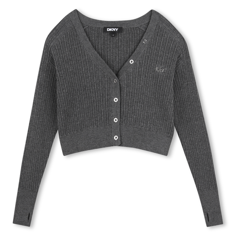 C&aacute;rdigan de punto DKNY 
                        NI&Ntilde;A