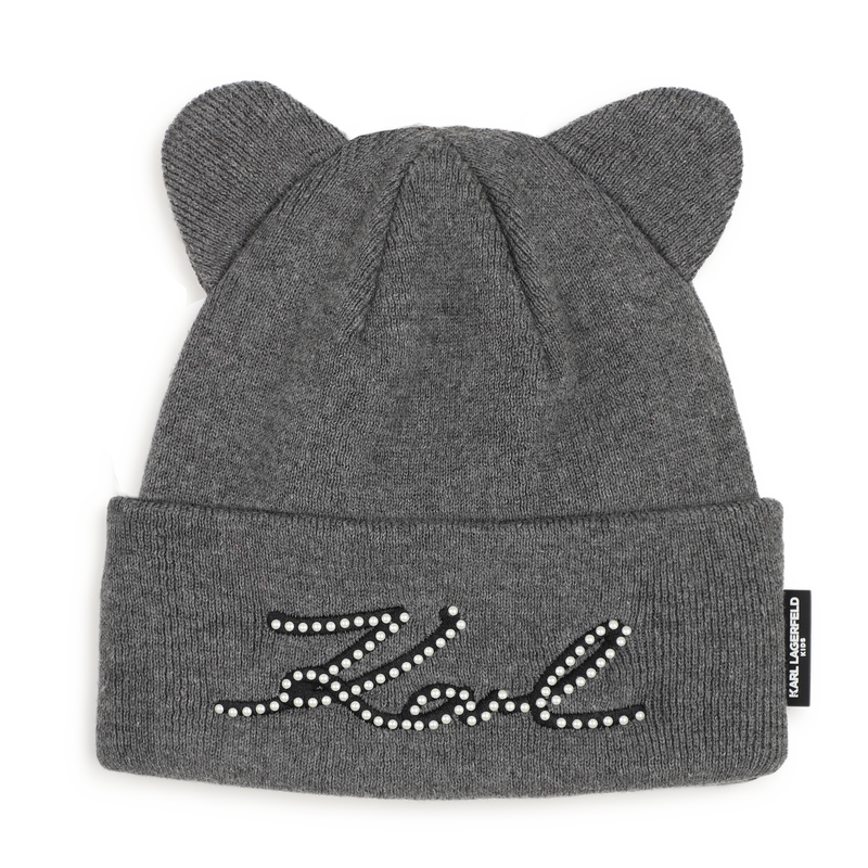 Gorro de punto KARL LAGERFELD KIDS 
                        NI&Ntilde;A