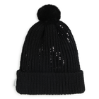 Gorro de punto con pomp&oacute;n KARL LAGERFELD KIDS 
                    NI&Ntilde;A