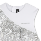 Vestido ceremonial bimaterial KARL LAGERFELD KIDS 
                    NI&Ntilde;A