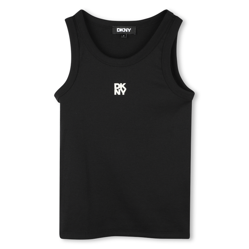 Camiseta bicolor 2 en 1 DKNY 
                        NI&Ntilde;A