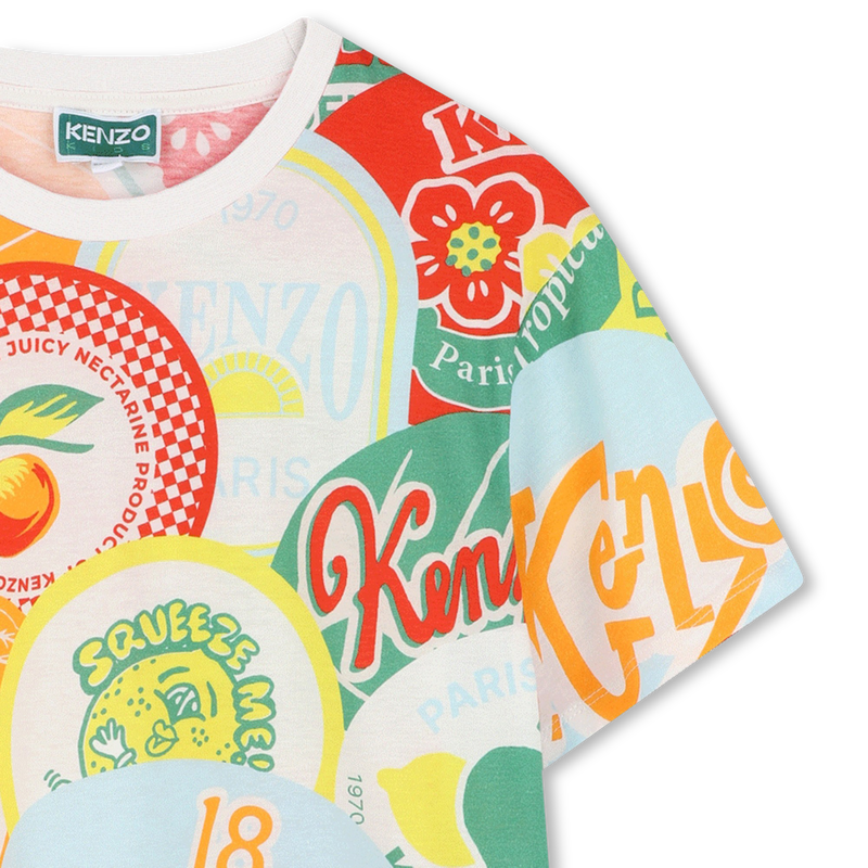 Vestido estampado multicolor KENZO KIDS 
                        NI&Ntilde;A