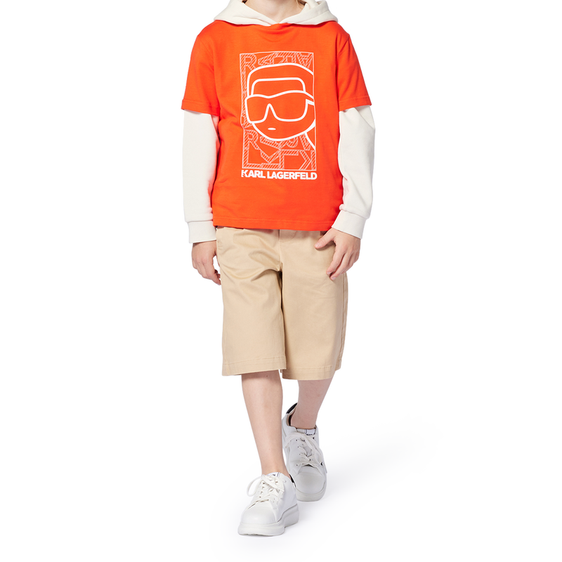 Bermudas de sarga KARL LAGERFELD KIDS 
                        NI&Ntilde;O