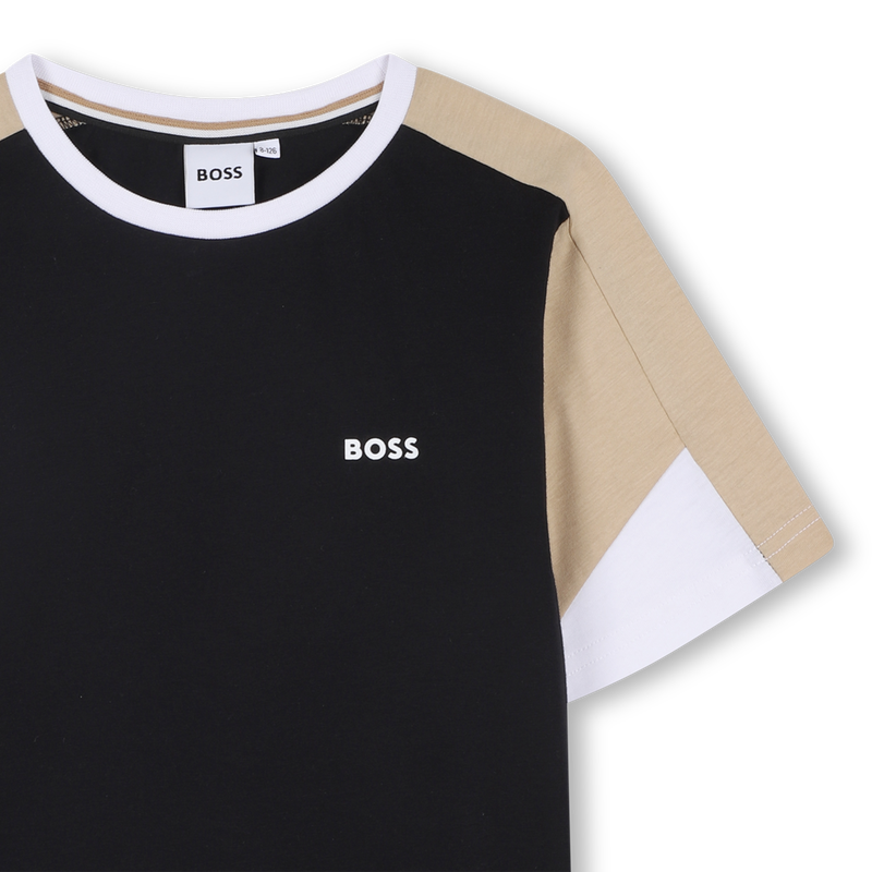 CONJUNTO CAMISETA + BERMUDAS BOSS 
                        NI&Ntilde;O