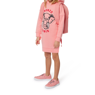 Vestido de mulet&oacute;n con capucha KENZO KIDS NI&Ntilde;A