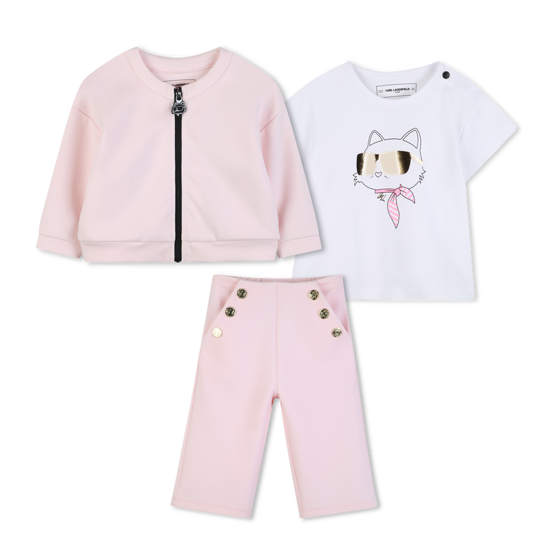 CONJUNTO DE JOGGER KARL LAGERFELD KIDS 
                        NI&Ntilde;A