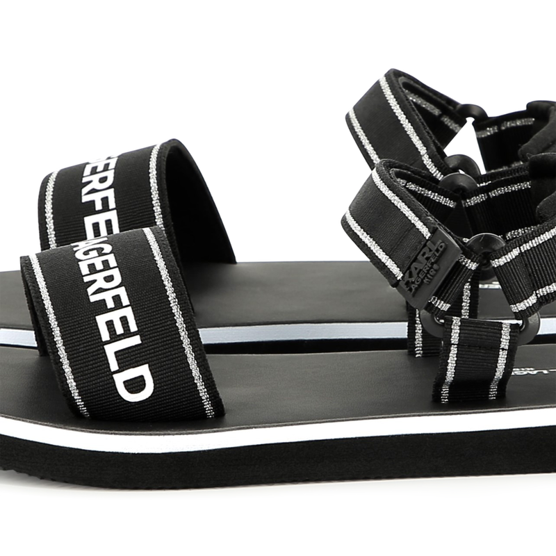 Sandalias ligeras con velcro KARL LAGERFELD KIDS 
                        NI&Ntilde;A