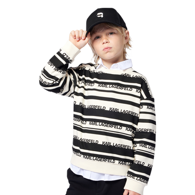 Gorra ajustable de algod&oacute;n KARL LAGERFELD KIDS NI&Ntilde;O