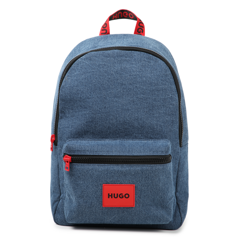Mochila vaquera de algod&oacute;n HUGO 
                        NI&Ntilde;O