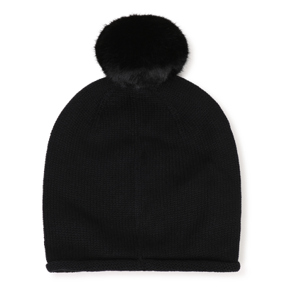 Gorro con pomp&oacute;n KARL LAGERFELD KIDS NI&Ntilde;A