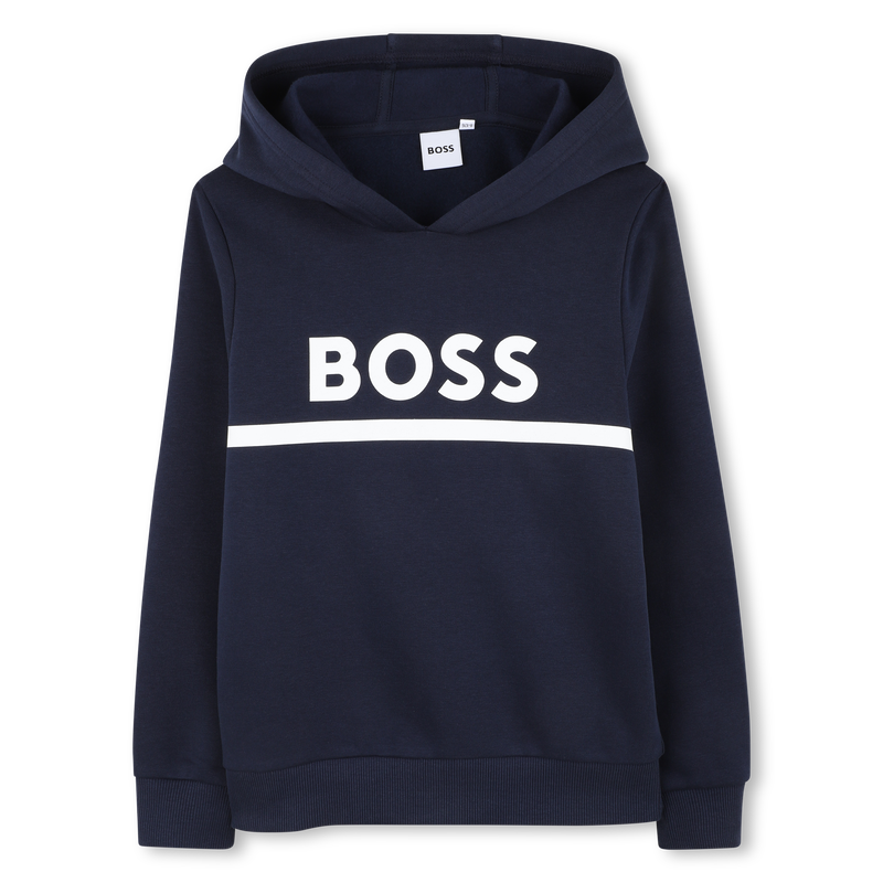 SUDADERA CON CAPUCHA BOSS 
                        NI&Ntilde;O