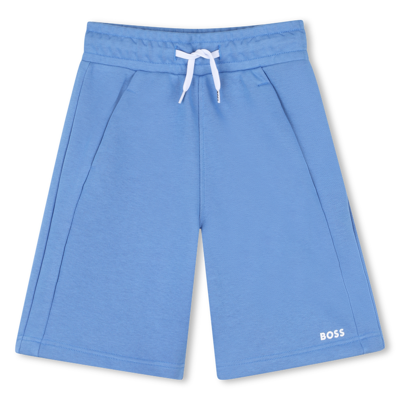 Bermudas de mulet&oacute;n liso BOSS 
                        NI&Ntilde;O