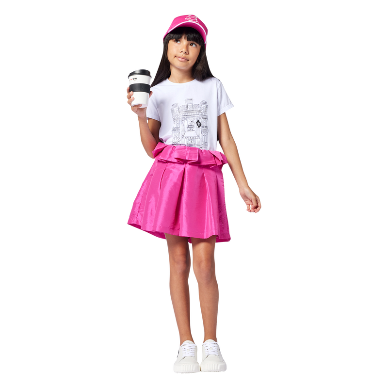 Gorra ajustable de algod&oacute;n KARL LAGERFELD KIDS 
                        NI&Ntilde;A