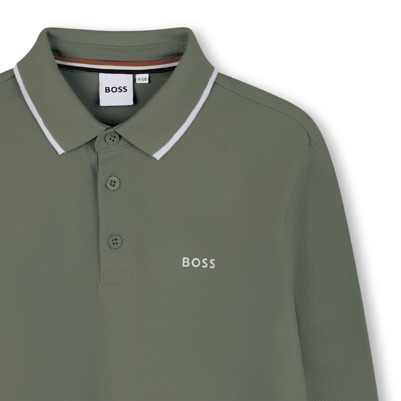 Polo de manga larga BOSS 
                        NI&Ntilde;O