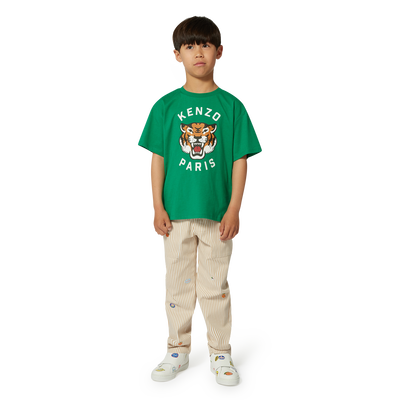 Camiseta de algod&oacute;n estampada KENZO KIDS NI&Ntilde;O