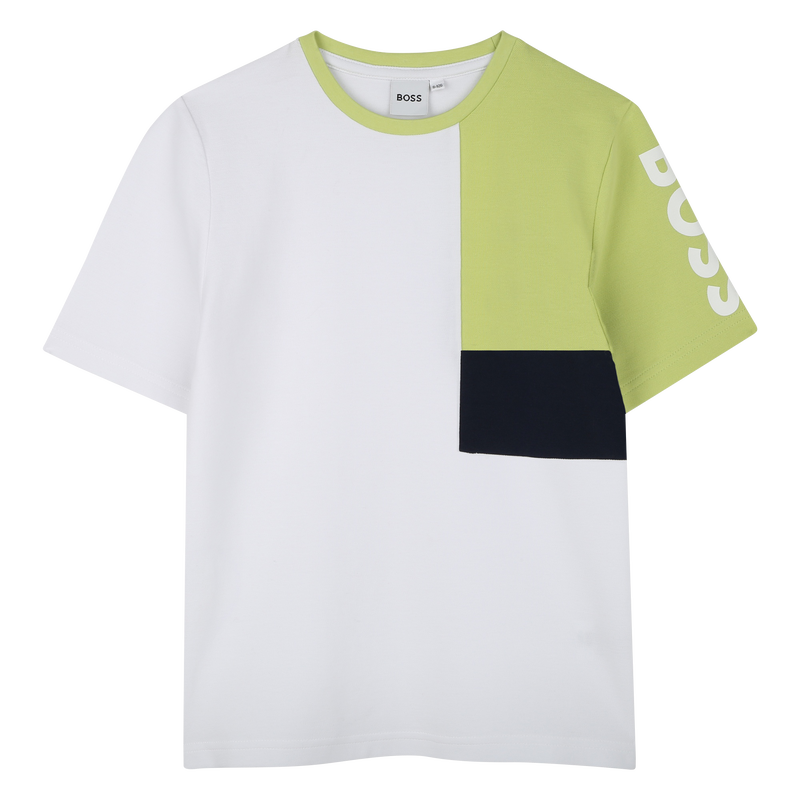 Camiseta de piqu&eacute; de algod&oacute;n BOSS 
                        NI&Ntilde;O