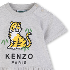 Vestido con abertura con botones autom&aacute;ticos KENZO KIDS 
                    NI&Ntilde;A