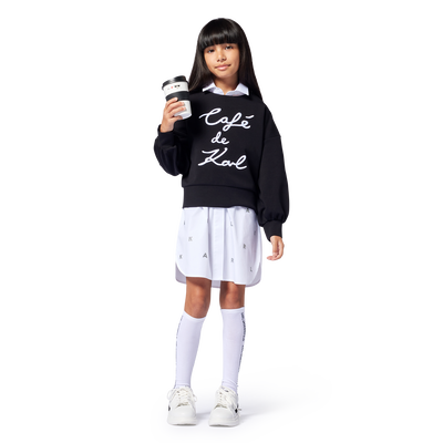 Sudadera con bordado KARL LAGERFELD KIDS NI&Ntilde;A