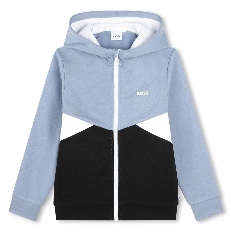 Sudadera cremallera y capucha BOSS 
                        NI&Ntilde;O