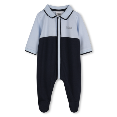Pijama tricolor cuello de polo BOSS NI&Ntilde;O