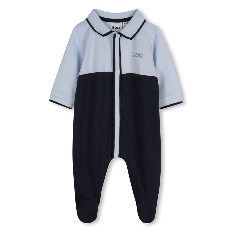 Pijama tricolor cuello de polo BOSS 
                        NI&Ntilde;O