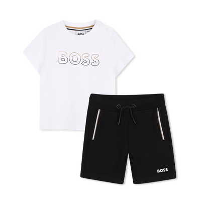 CONJUNTO DE CAMISETA Y BERMUDAS BOSS NI&Ntilde;O