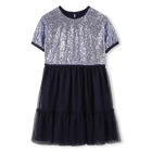 Vestido bimaterial BILLIEBLUSH 
                    NI&Ntilde;A