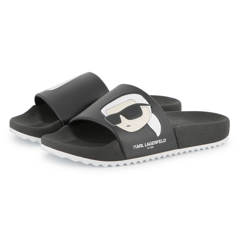 Chanclas estampadas KARL LAGERFELD KIDS 
                        NI&Ntilde;O
