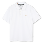 Polo ancho de algod&oacute;n BOSS 
                    NI&Ntilde;O