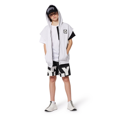 Camiseta ancha con bolsillo DKNY UNISEXO