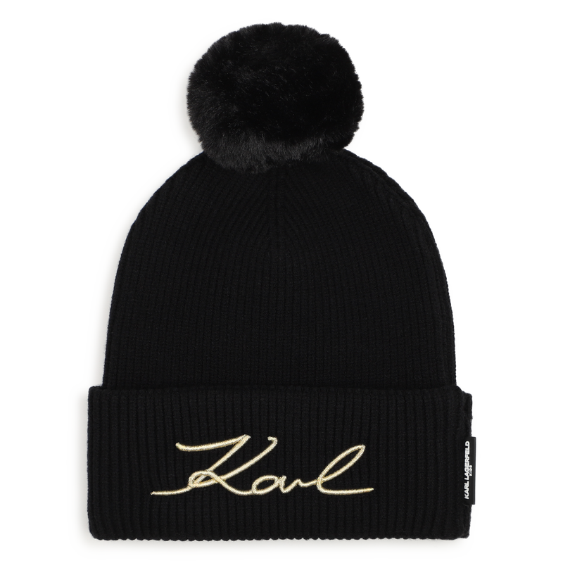 Conjunto de gorro y bufanda. KARL LAGERFELD KIDS 
                        NI&Ntilde;A