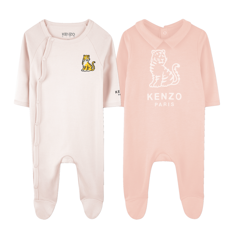 Pack de 2 pijamas de algod&oacute;n KENZO KIDS 
                        UNISEXO