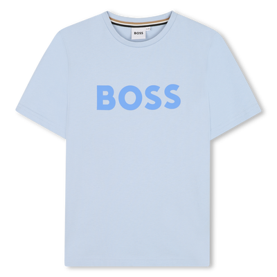 Camiseta manga corta y algod&oacute;n BOSS NI&Ntilde;O