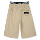 Bermudas de sarga KARL LAGERFELD KIDS 
                    NI&Ntilde;O