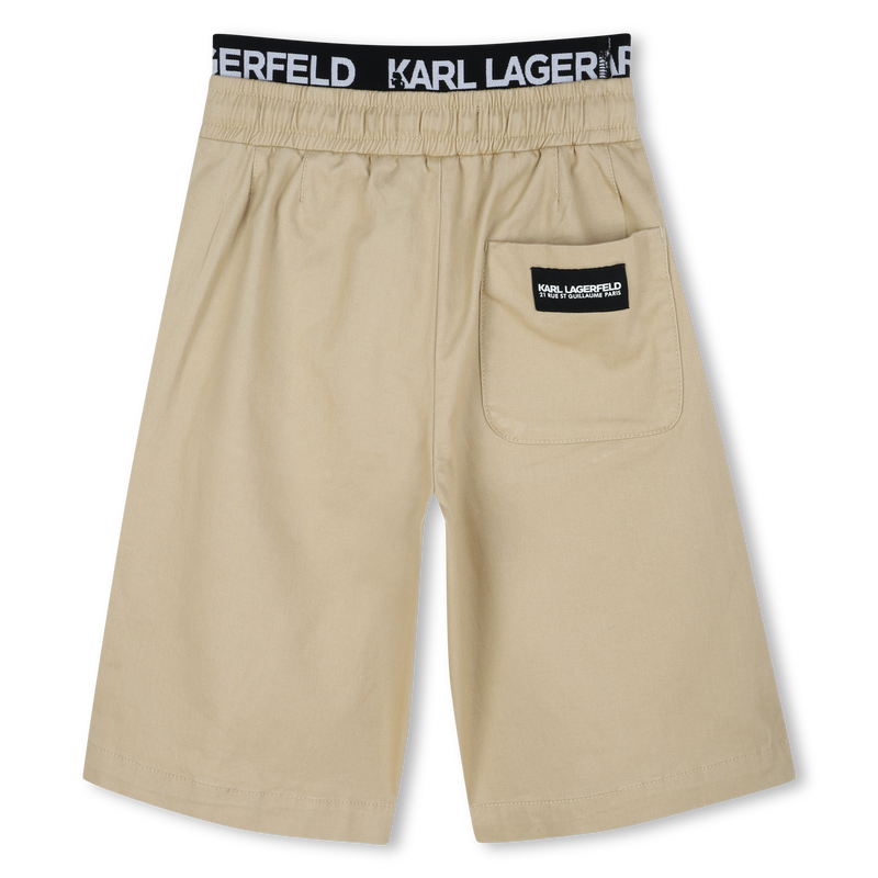 Bermudas de sarga KARL LAGERFELD KIDS 
                        NI&Ntilde;O