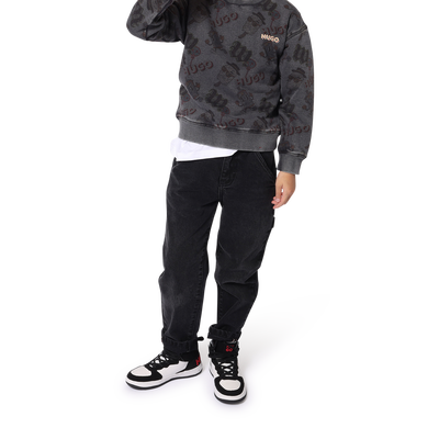 Pantal&oacute;n vaquero ancho y liso HUGO NI&Ntilde;O