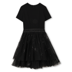 Vestido ceremonial bimaterial KARL LAGERFELD KIDS 
                    NI&Ntilde;A