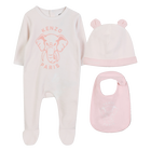 Juego de pijama + gorro + babero, DELICADEZA, hi-res