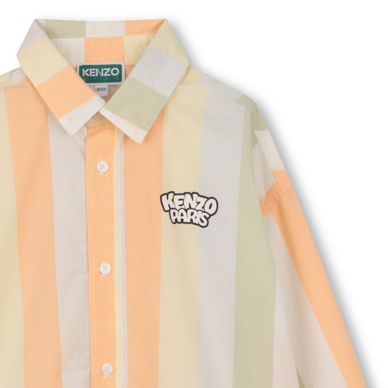Camisa de manga larga a rayas KENZO KIDS 
                        NI&Ntilde;O