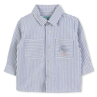 Camisa de algod&oacute;n a rayas KENZO KIDS 
                    NI&Ntilde;O