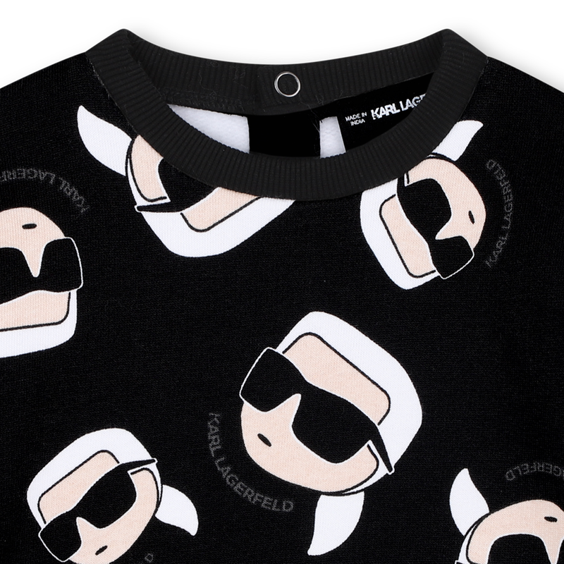 Sudadera de vell&oacute;n cepillado KARL LAGERFELD KIDS 
                        NI&Ntilde;O