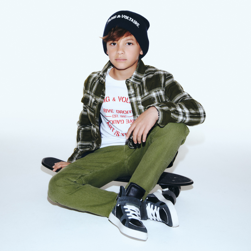 Camisa acolchada de algod&oacute;n ZADIG & VOLTAIRE 
                        NI&Ntilde;O