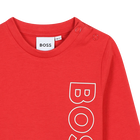 Camiseta de algod&oacute;n con logo BOSS 
                    NI&Ntilde;O