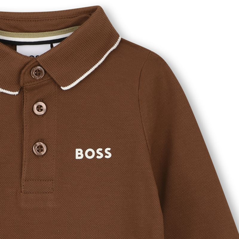 Polo de manga larga BOSS 
                        NI&Ntilde;O