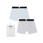 Pack de 2 calzoncillos b&oacute;xer de jersey BOSS 
                    NI&Ntilde;O
