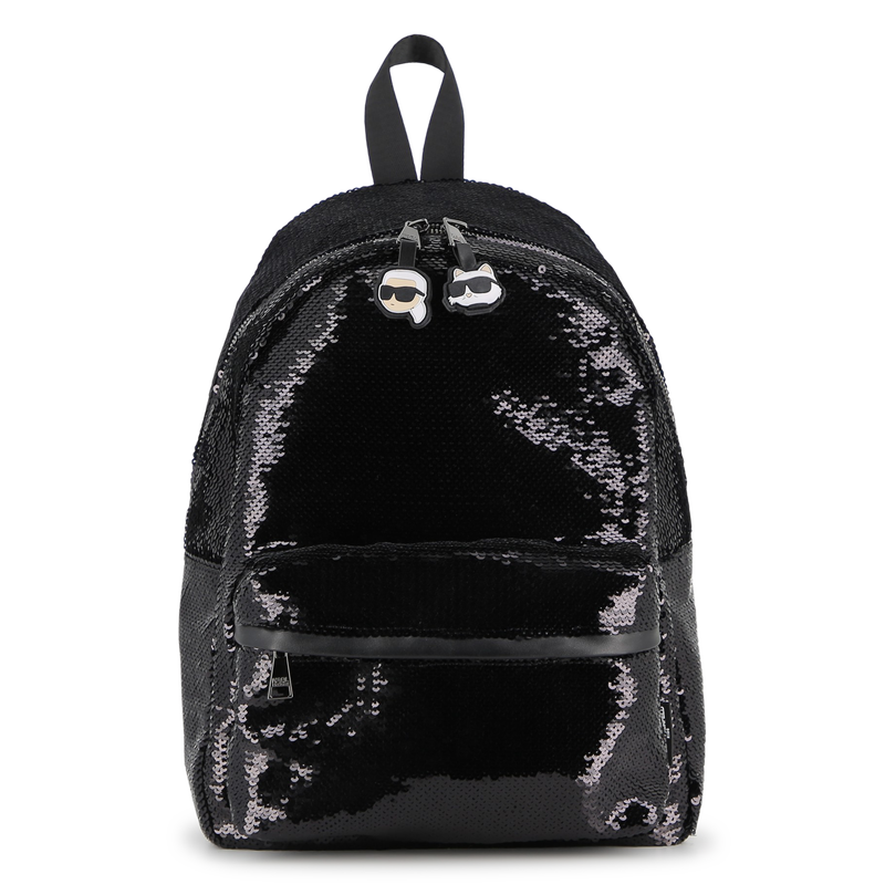 Mochila adornada con lentejuelas brillantes KARL LARGERFELD KIDS 
                        NIÑA