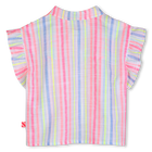 Camisa de rayas con mangas con volantes BILLIEBLUSH 
                    NI&Ntilde;A