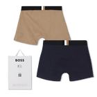 Pack de 2 calzoncillos b&oacute;xer de jersey BOSS 
                    NI&Ntilde;O